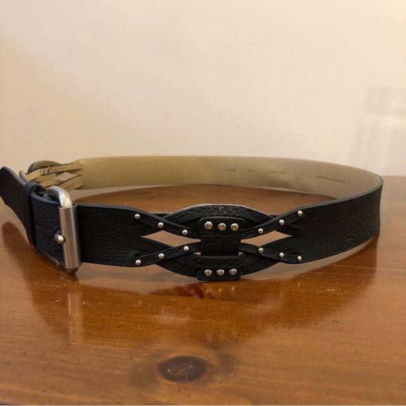 Accessories - Black Studded Belt